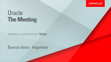 Oracle – The Meeting – Buenos Aires 2018